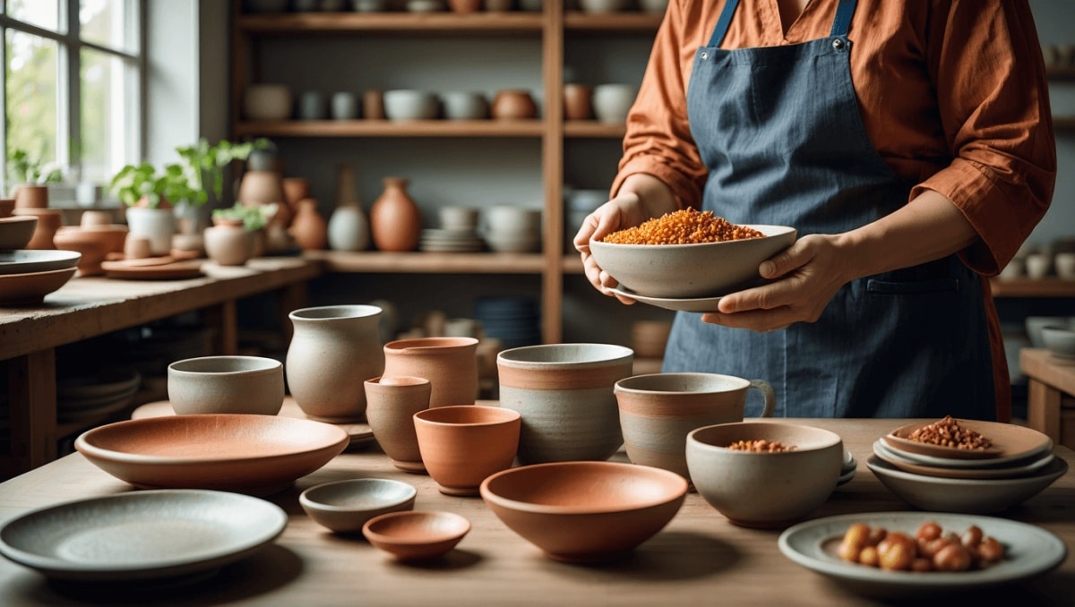 Fabrication de céramiques artisanales pour les arts de la table – Atelier Tréma