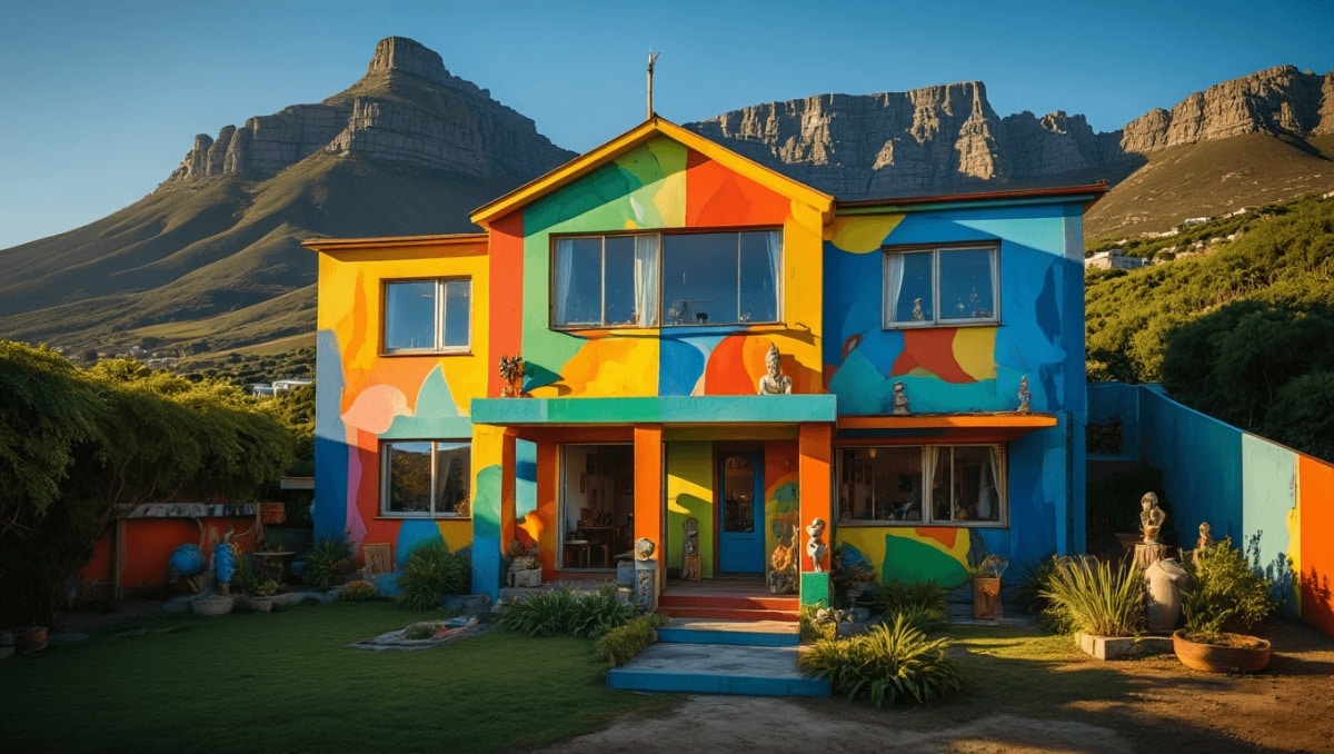 Maison colorée au Cap : l’univers créatif de Gary Sher