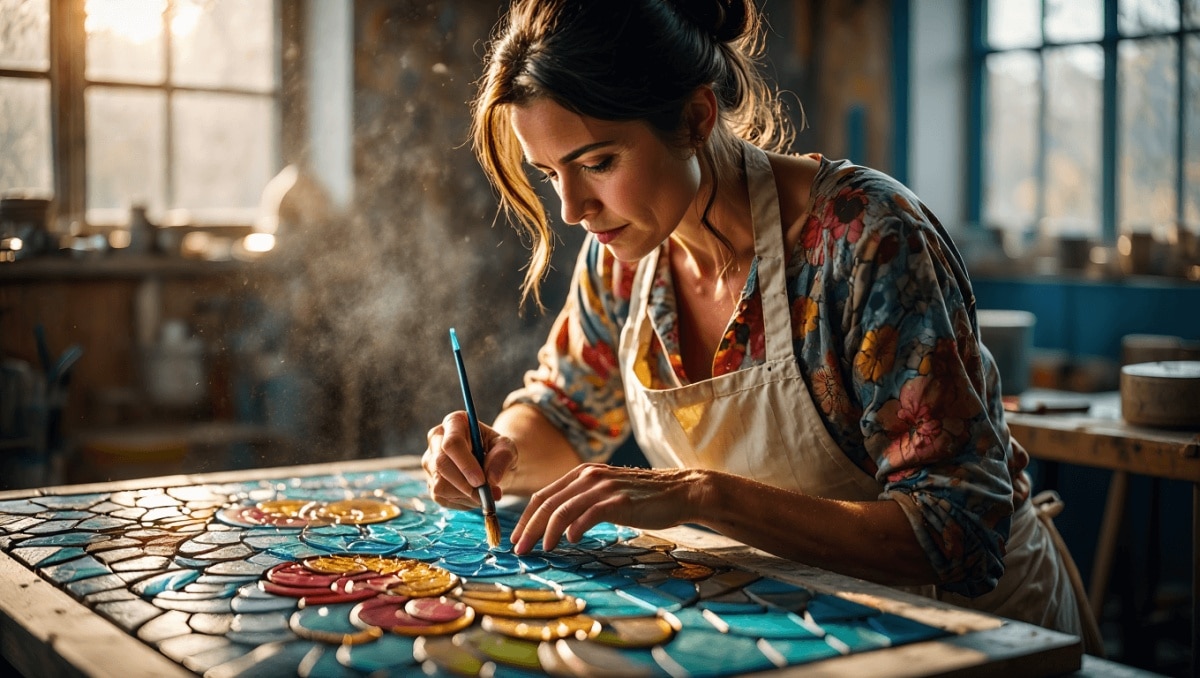Artiste mosaïste contemporaine – Corinne Strazzieri