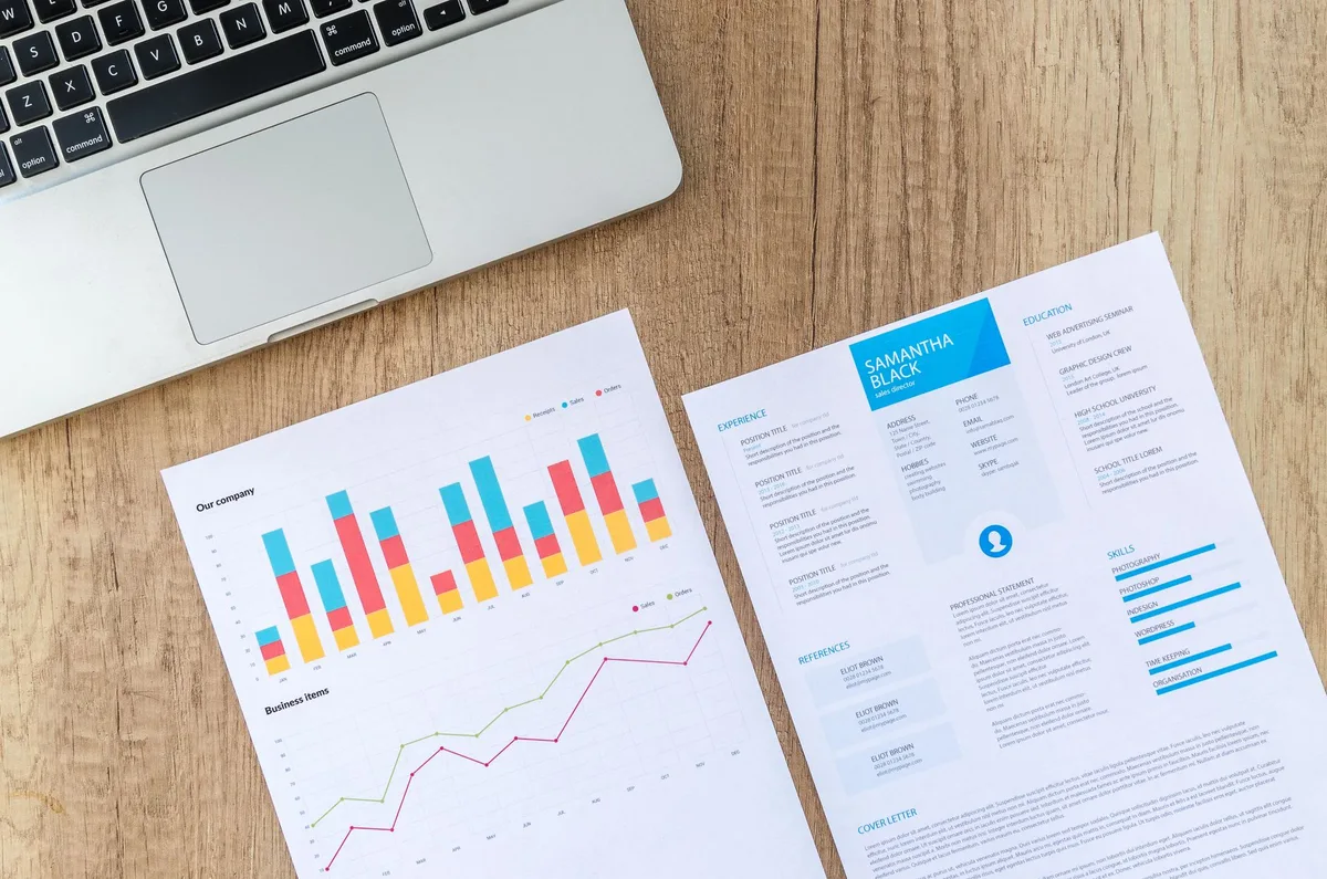 Notes de préparation et recherche d'entreprise avant un entretien