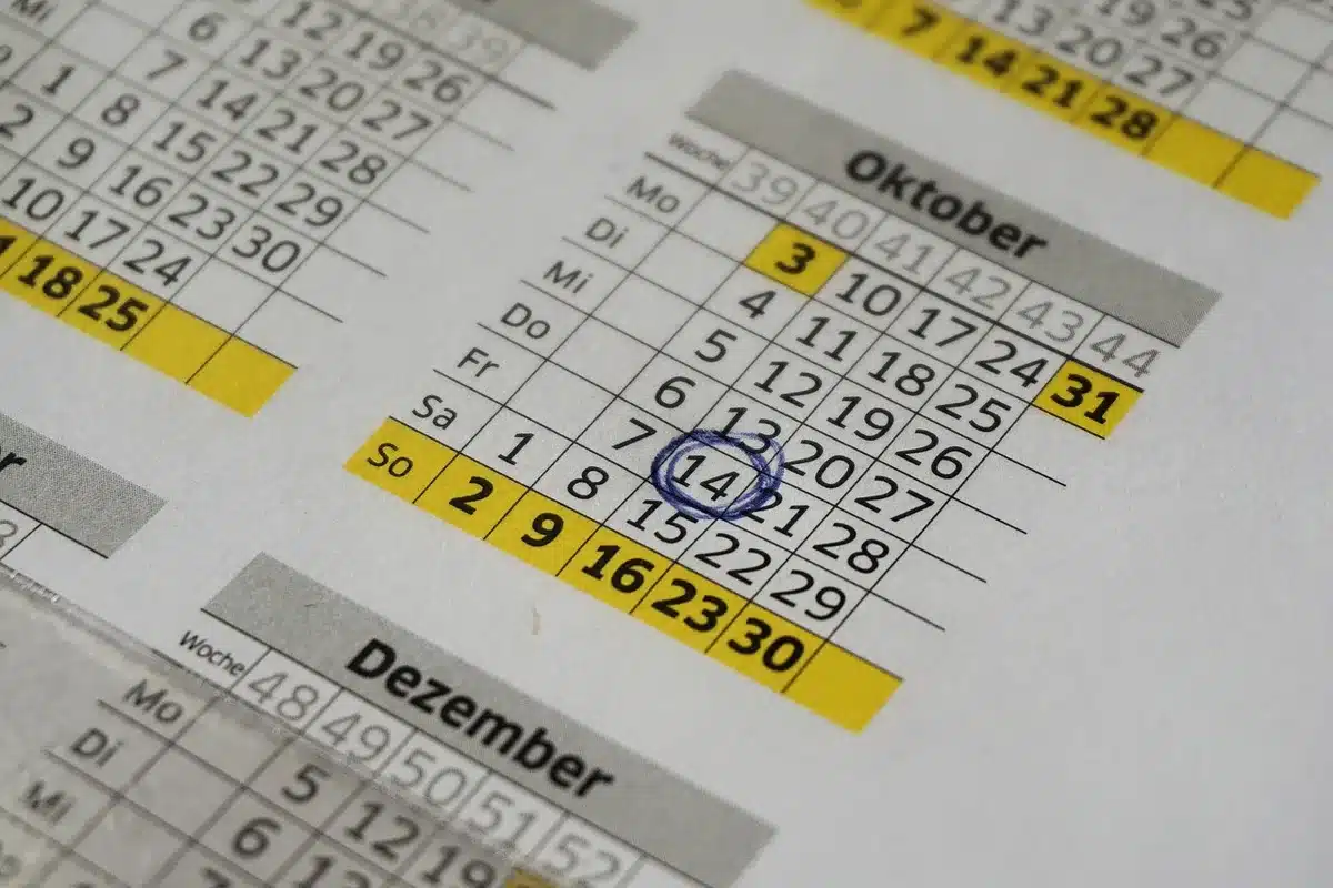 Candidat consultant ses notes et son calendrier avec plusieurs dates d'entretiens affichées