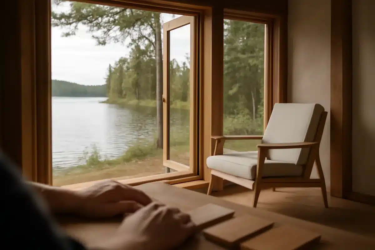 Le chalet Minne Stuga : architecture spectaculaire et design scandinave